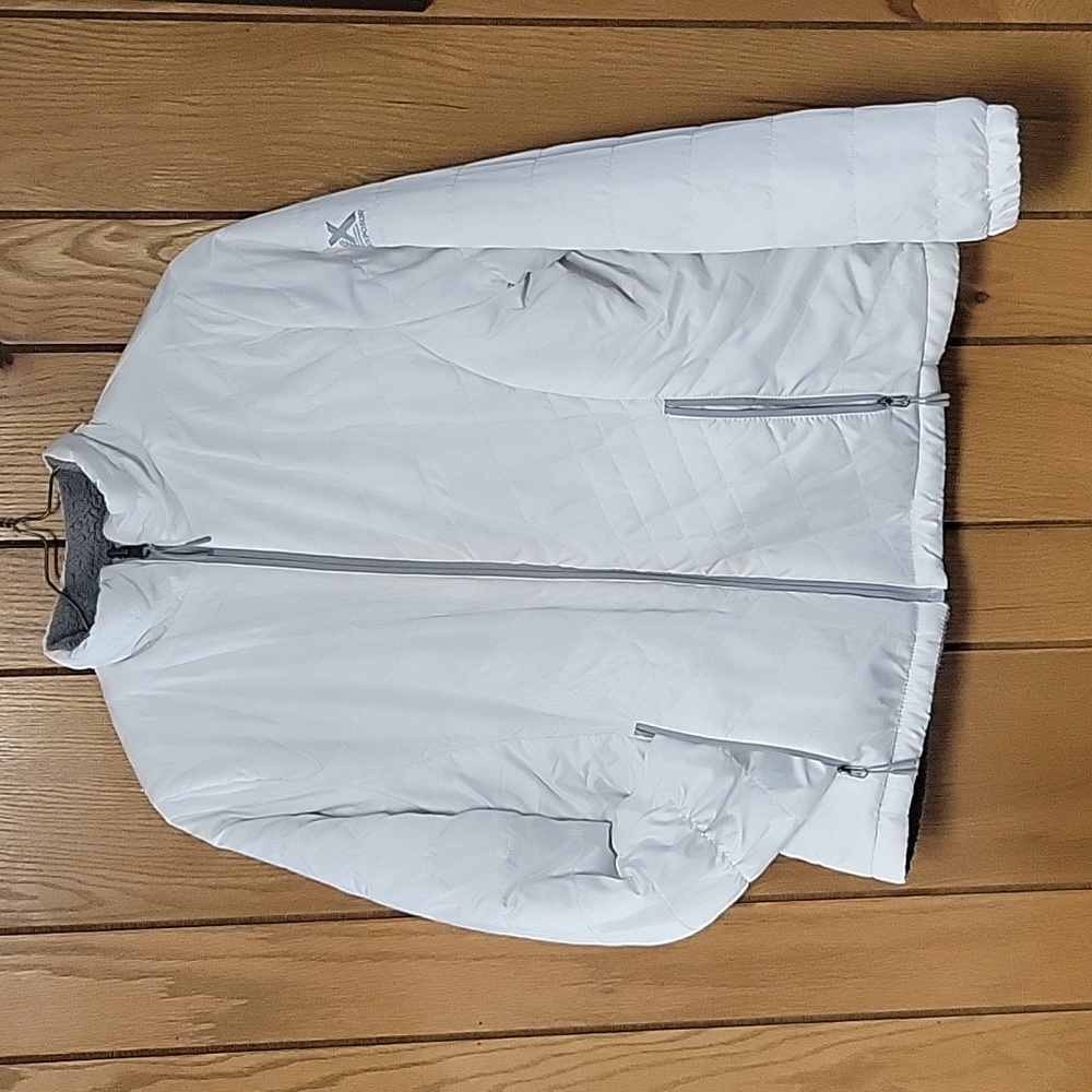 Reversible Winter Jacket White/Grey Size L